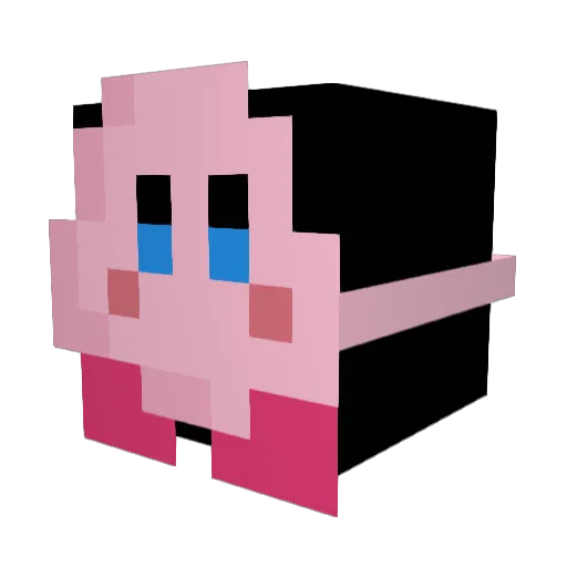 Kxsuuki Minecraft avatar head, 3D render