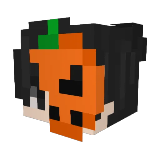 Kxuro_s Minecraft avatar head, 3D render