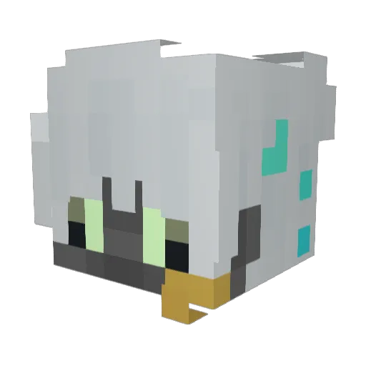 KxzeeX_X Minecraft avatar head, 3D render