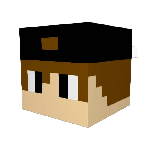 KxzinGOD Minecraft avatar head, 3D render