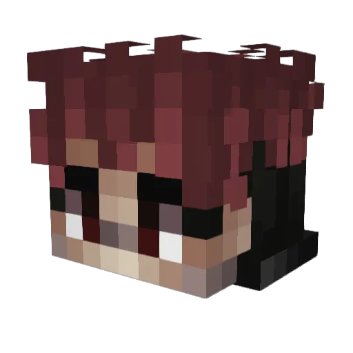 Ky0Z4GG Minecraft avatar head, 3D render