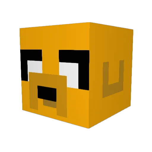 Ky0tic Minecraft avatar head, 3D render