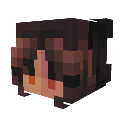 Ky538 Minecraft avatar head, 3D render