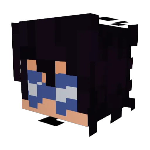 Ky5ei Minecraft avatar head, 3D render