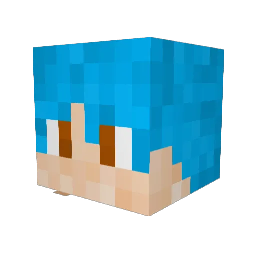 KyRRoA Minecraft avatar head, 3D render