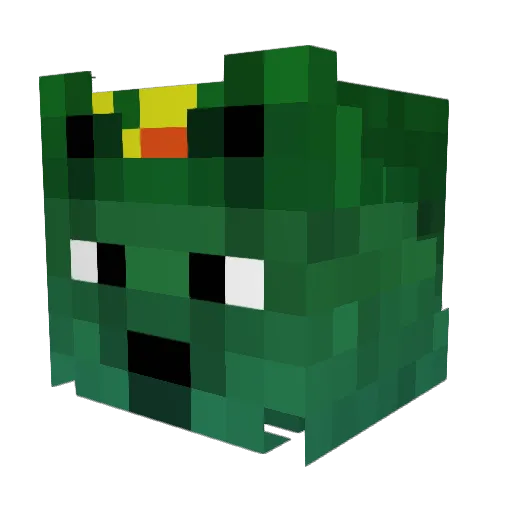 KySpark Minecraft avatar head, 3D render