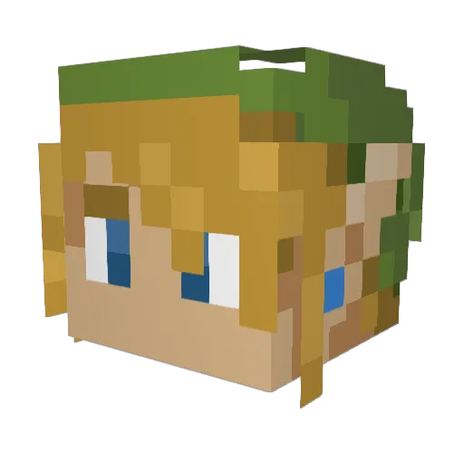 KyTh3X Minecraft avatar head, 3D render