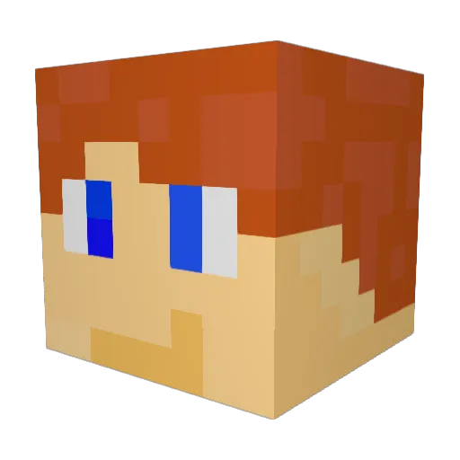 KyTime Minecraft avatar head, 3D render