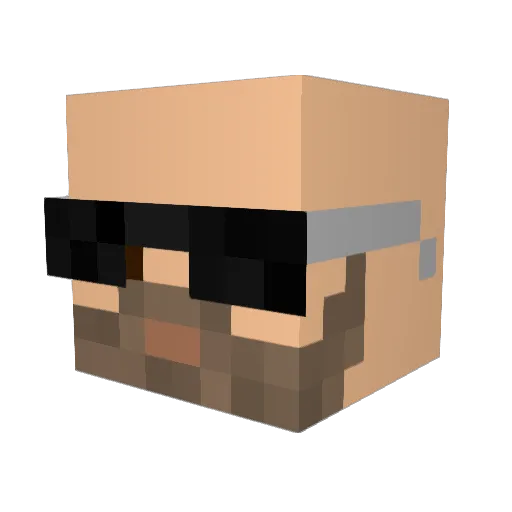 KyZo123 Minecraft avatar head, 3D render