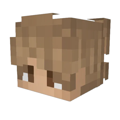KyaInMC Minecraft avatar head, 3D render