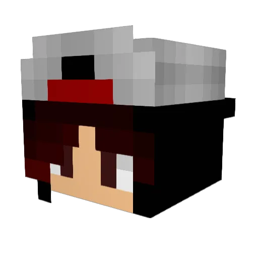 KyaTheNinja Minecraft avatar head, 3D render