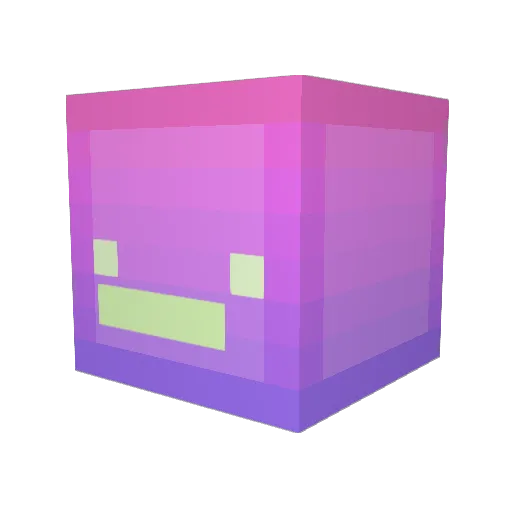 Kyabo Minecraft avatar head, 3D render