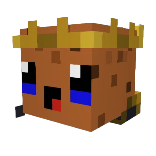 Kyagon Minecraft avatar head, 3D render