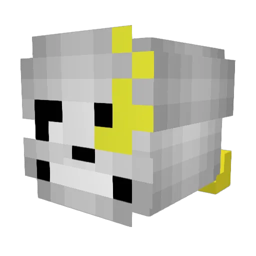 Kyallen Minecraft avatar head, 3D render