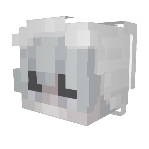Kyalzi Minecraft avatar head, 3D render
