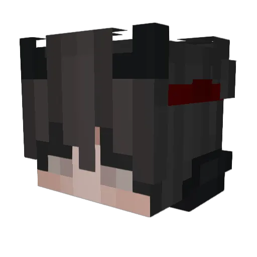 Kyamic Minecraft avatar head, 3D render