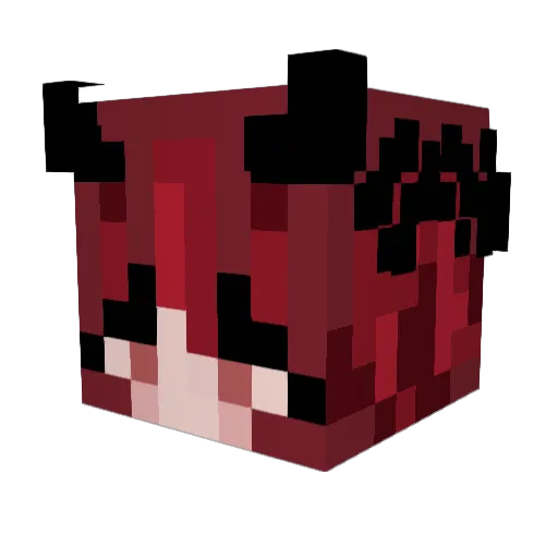 Kyamida Minecraft avatar head, 3D render