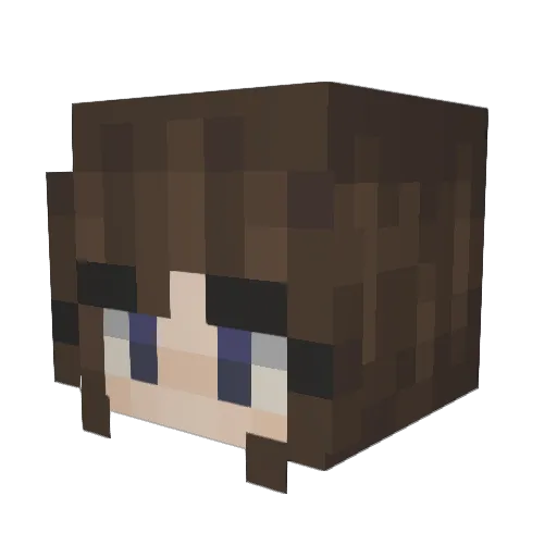 KyanBirb Minecraft avatar head, 3D render
