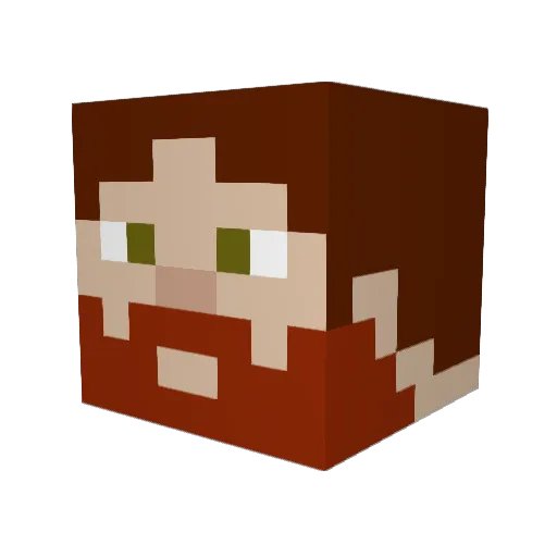 KyanPepper00 Minecraft avatar head, 3D render