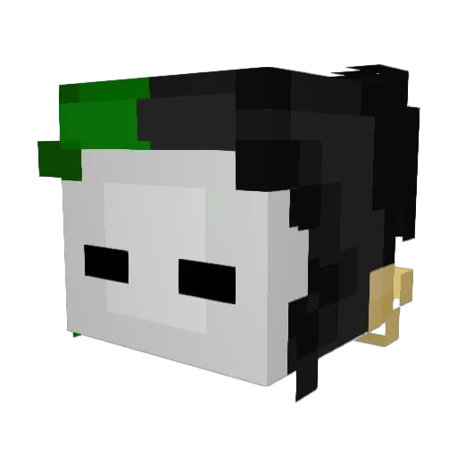 Kyanite65 Minecraft avatar head, 3D render