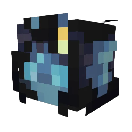 Kyanite_45 Minecraft avatar head, 3D render