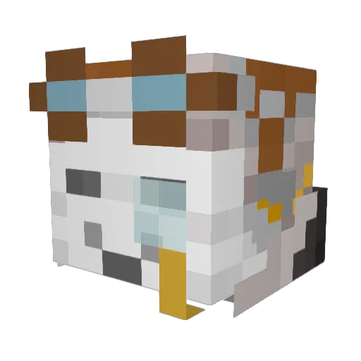 Kyano0_0 Minecraft avatar head, 3D render