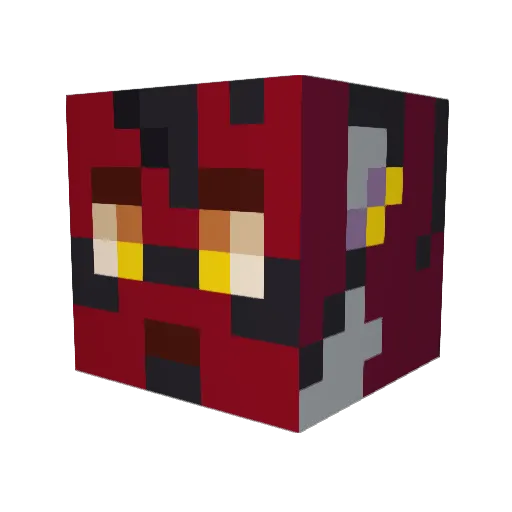 KyanosAlpha Minecraft avatar head, 3D render