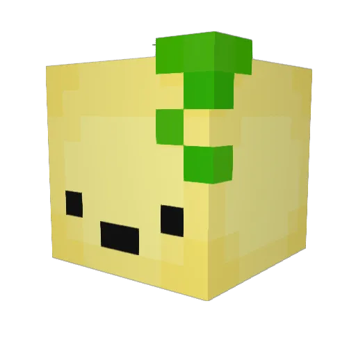 KyaputenLemon Minecraft avatar head, 3D render