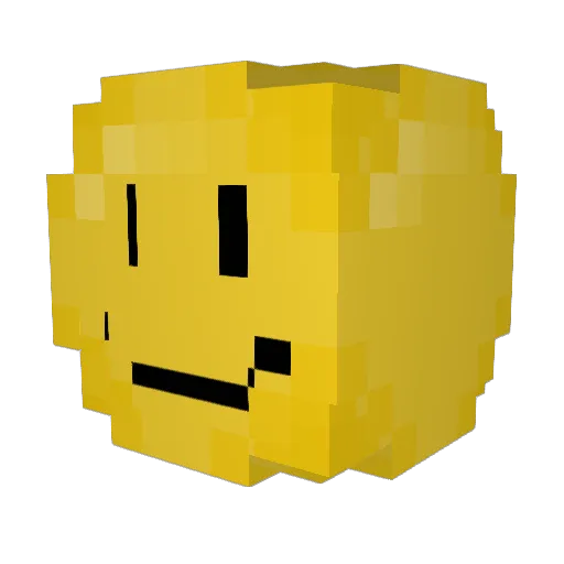 Kyatrix_Doe Minecraft avatar head, 3D render