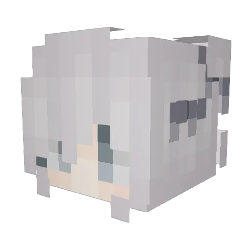 Kybe Minecraft avatar head, 3D render