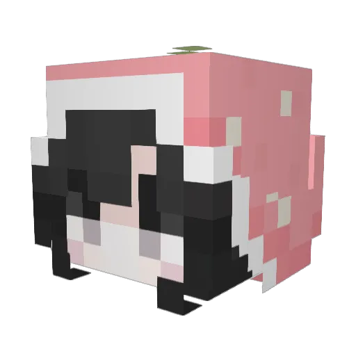 Kyberry Minecraft avatar head, 3D render