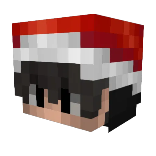 KyberzWRLD Minecraft avatar head, 3D render