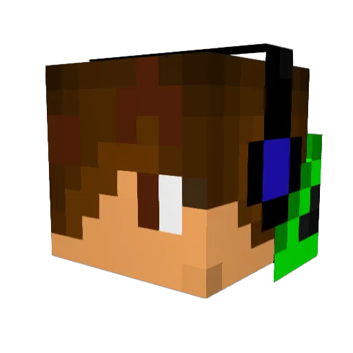 Kye0609 Minecraft avatar head, 3D render
