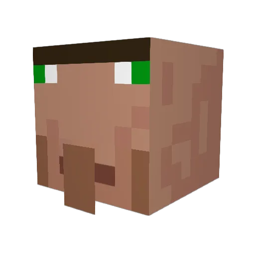 Kyedz Minecraft avatar head, 3D render