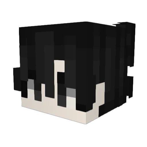 Kyeen Minecraft avatar head, 3D render
