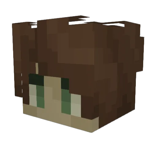 Kyekj Minecraft avatar head, 3D render