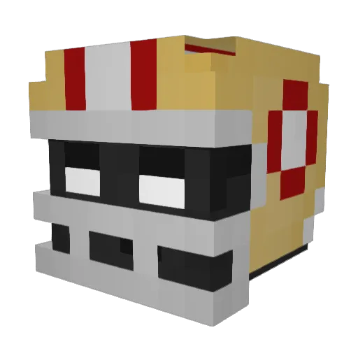 KyelXY Minecraft avatar head, 3D render