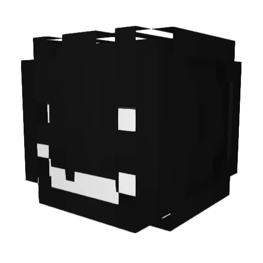 Kyellaa Minecraft avatar head, 3D render