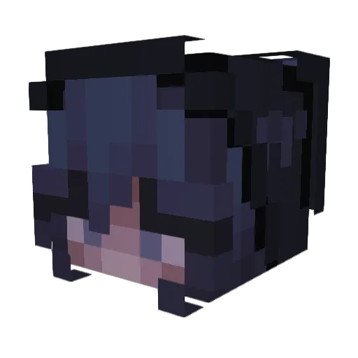 Kyeni_ Minecraft avatar head, 3D render