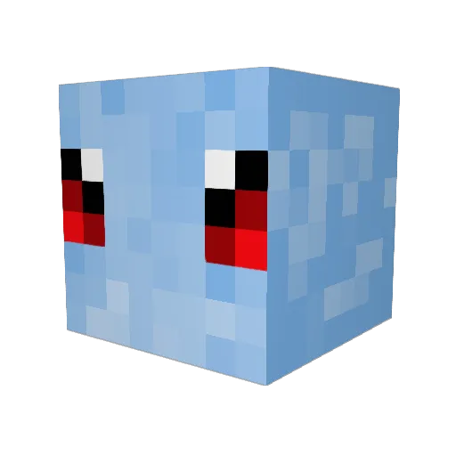 Kyenimettv Minecraft avatar head, 3D render