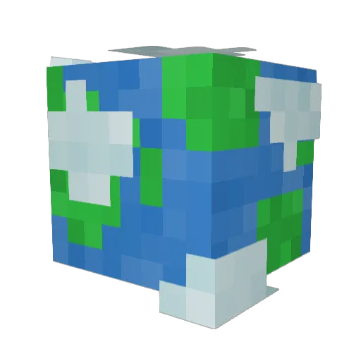 Kyenlcus Minecraft avatar head, 3D render