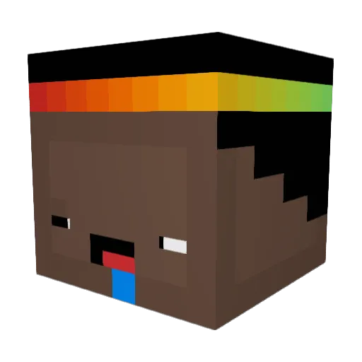 Kyenzu Minecraft avatar head, 3D render