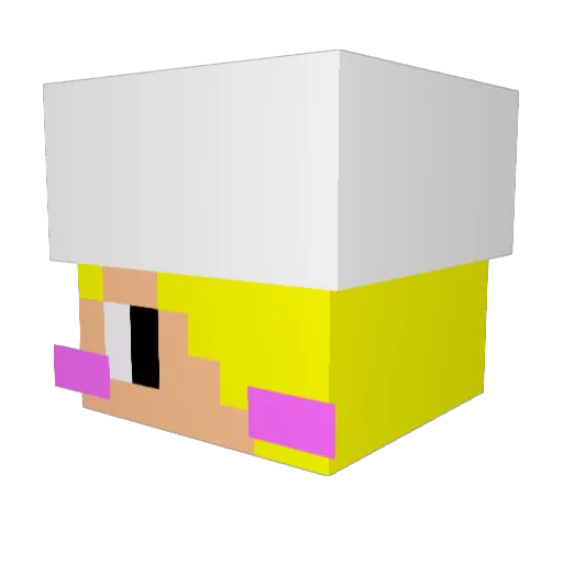 Kyeongsookim Minecraft avatar head, 3D render