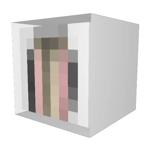 Kyeranmari Minecraft avatar head, 3D render