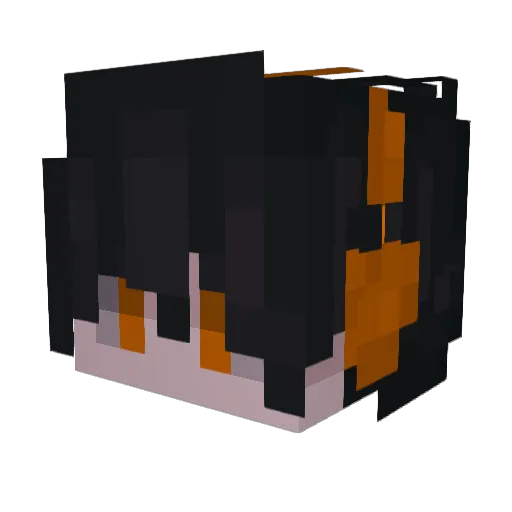 Kyetsuki Minecraft avatar head, 3D render