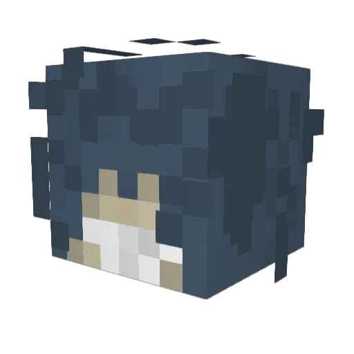 Kyimation Minecraft avatar head, 3D render
