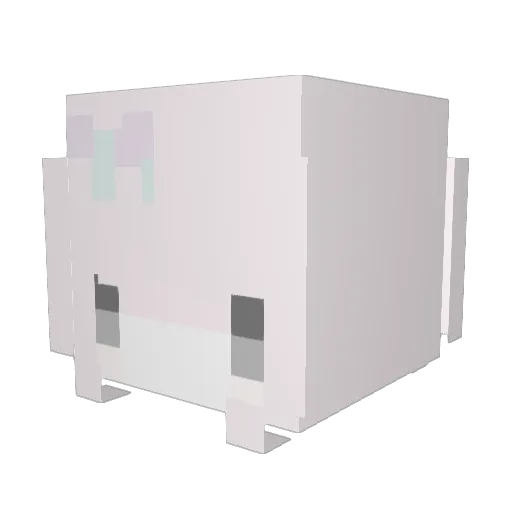 Kyiriin Minecraft avatar head, 3D render