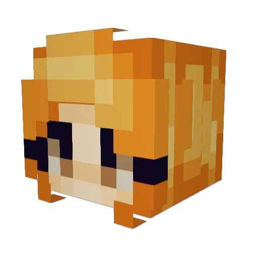 Kyisha3mily Minecraft avatar head, 3D render