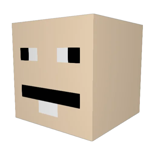 KykliPvP Minecraft avatar head, 3D render
