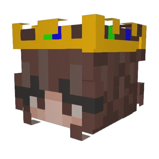 KykyKyra_01 Minecraft avatar head, 3D render